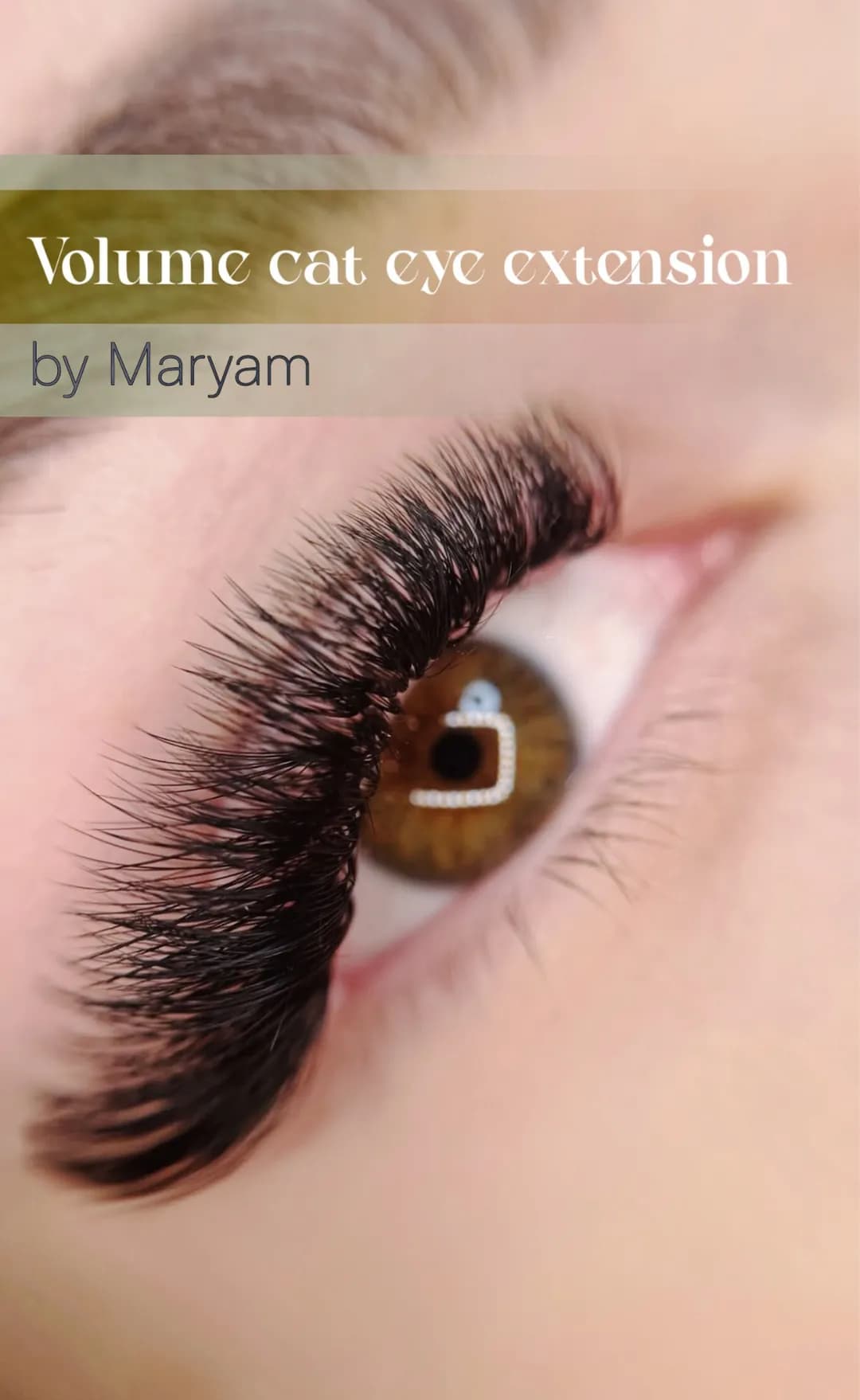 رموش فوليوم كات آي من مريم